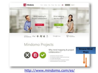 http://www.mindomo.com/es/
Browse Mind
Maps
 