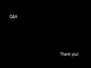 Thank you! Q&A 