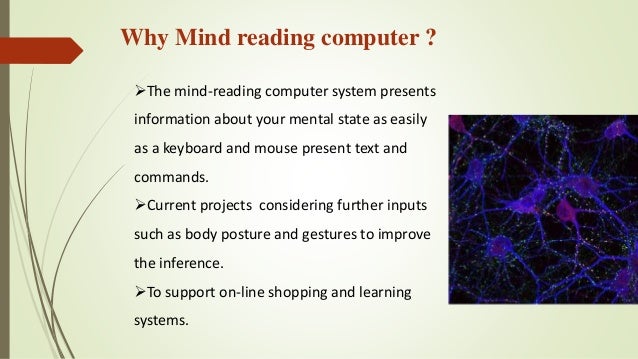 Mind reading computer