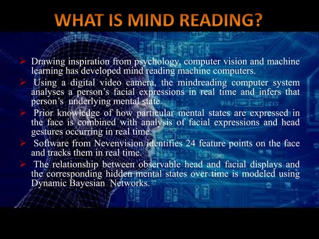 Mind Reading Computer | PPTX | Brain and Nervous System Disorders ...
