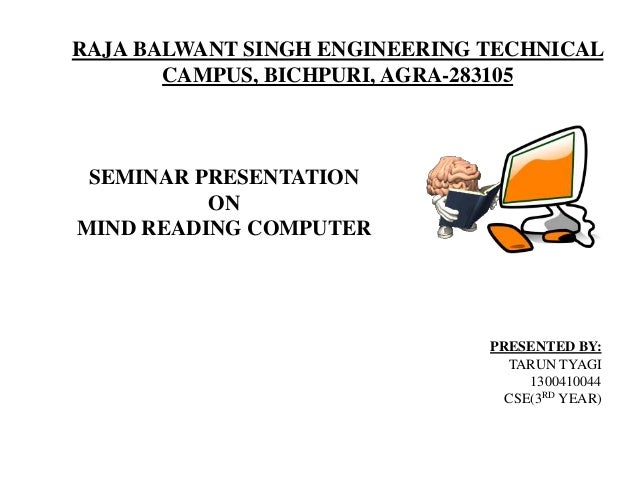 Mind Reading Computer Ppt