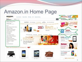 Amazon.in Home Page 
6 
 