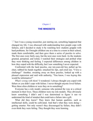 Mindset Chapter Mindset updated edition changing the way you think to fulfil your ...