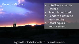 Creating a culture of innovation by fostering a growth mindset. | PPTX