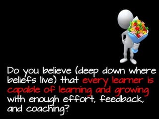 When you have difficulty achieving your goals,
do you “pick yourself up”, identify what you
could have done differently, and then move on?
 