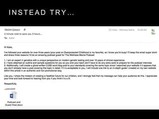 I N S T E A D T R Y …
 