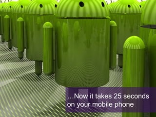 …Now it takes 25 seconds
on your mobile phone
3
To update this brand zone text, on the Insert tab, click Header & Footer

 