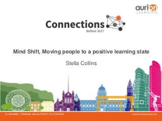 www.aurionlearning.comE-LEARNING | TRAINING AND SUPPORT | PLATFORMS
Mind Shift, Moving people to a positive learning state
Stella Collins
 