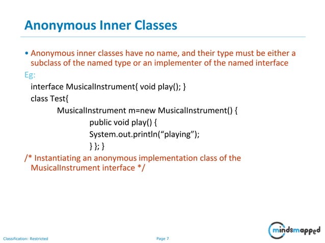 Java Inner Class | PPT