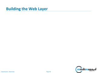 Page 80Classification: Restricted
Building the Web Layer
 