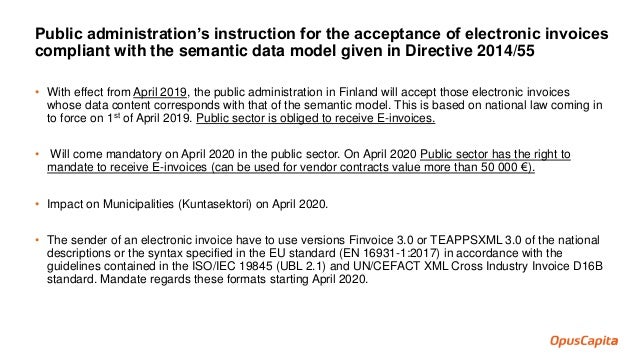 Mind the EU directive What does the regulation and format