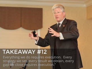 TAKEAWAY #14
Knowing how to plan and
execute strategy while
performing the day-to-day
tasks is the most
foundational capab...