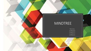 MINDTREE
Done by
21PBA201
21PBA211
21PBA221
 