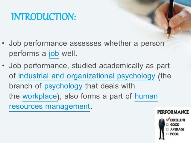 job performance