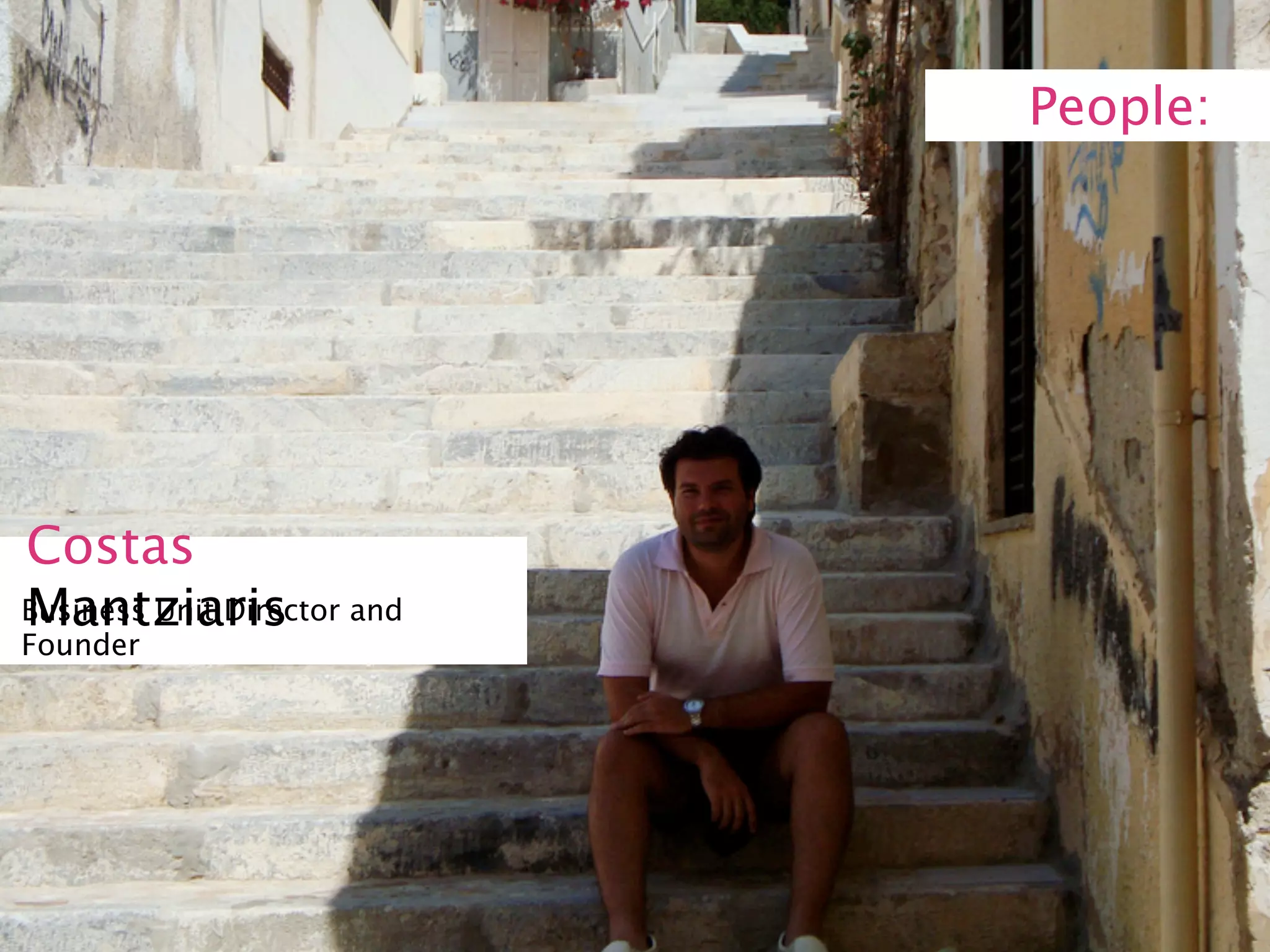 People:




Costas
Mantziaris
Business Unit Director and
Founder
 