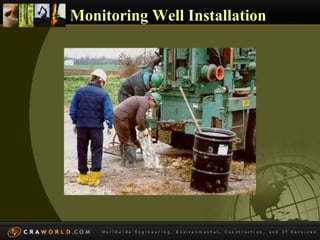 Monitoring Well Installation 
 