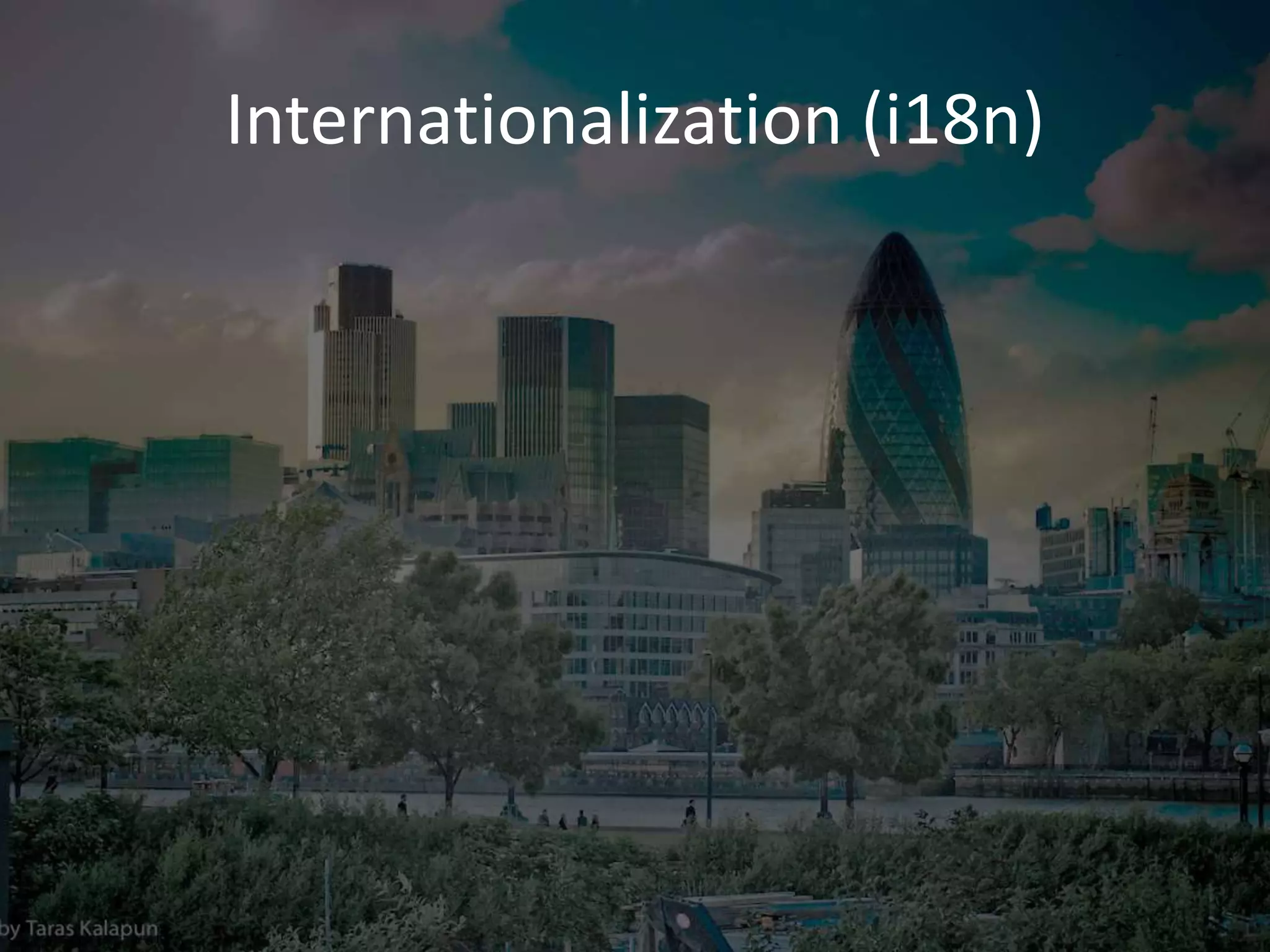 Internationalization (i18n)
 