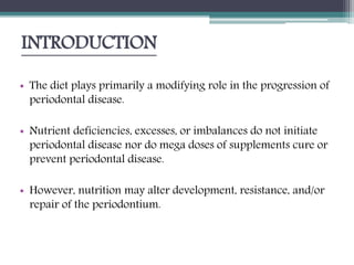 role of diet and nutrition | PPTX