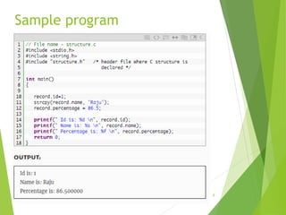 Sample program
CS 3090: Safety Critical Programming in C 8
 