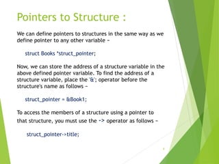 C programing -Structure | PPTX image.