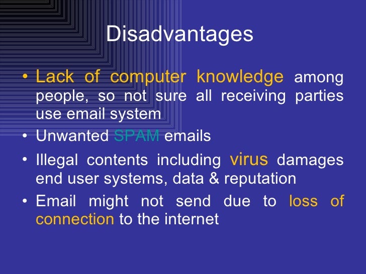 the disadvantages of communication technology Technology even helps save money in the long run with fuel, communication, and electricity technology helps make life for humans so much easier one example is through email a quick email can be done and sent out within minutes rather than writing a letter and waiting days for a response. the disadvantages of communication technology Technology even helps save money in the long run with fuel, communication, and electricity technology helps make life for humans so much easier one example is through email a quick email can be done and sent out within minutes rather than writing a letter and waiting days for a response.