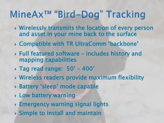 MineAx digital tracking