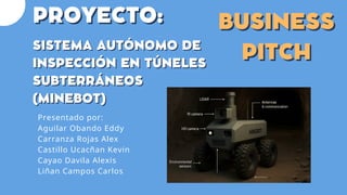 MINEBOT: Autonomous Tunnel Inspection System for Underground Mining ...