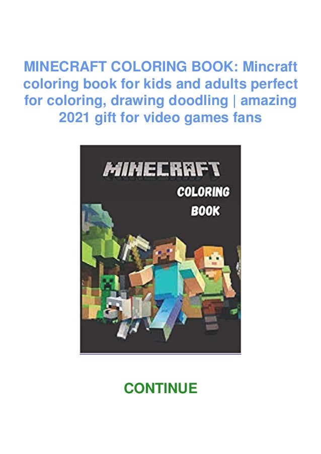 Download⚡[PDF]⚡ MINECRAFT COLORING BOOK: Mincraft coloring book for kids and adults perfect for ...