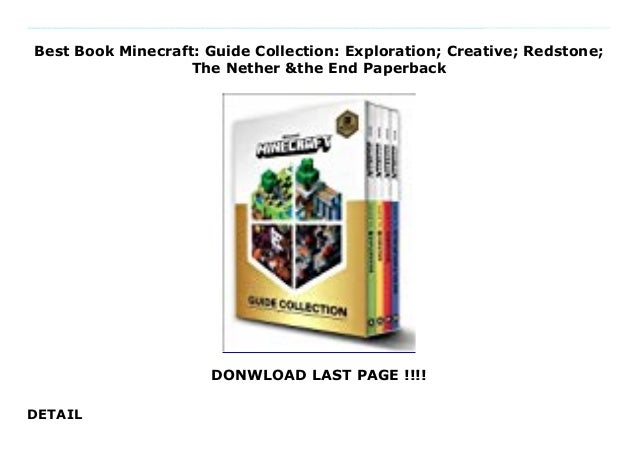 Best Book Minecraft Guide Collection Exploration Creative Redston