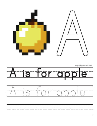 AA is for apple
A is for apple
http://pepperscraps.com
 