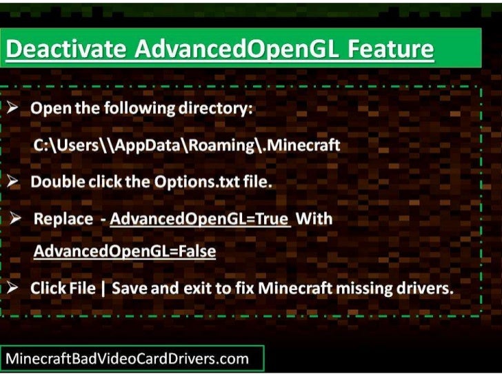 Solutions To Fix Minecraft Bad Video Card Drivers