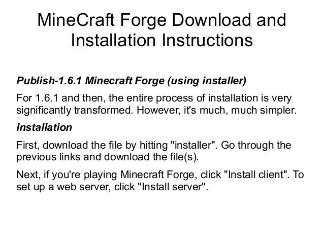 Minecraft forge install guide - guitarasse