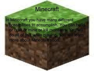 Minecraft project