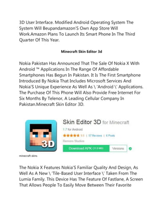 Minecraft skin editor 3d