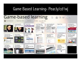 Game Based Learning- Pear.ly/cd1wj 
 