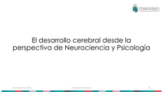 November 15, 2025 Tokuhama-Espinosa 22
El desarrollo cerebral desde la
perspectiva de Neurociencia y Psicología
 