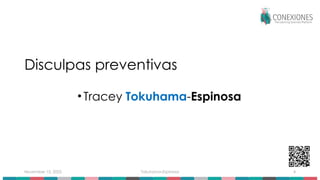 November 15, 2025 Tokuhama-Espinosa 4
Disculpas preventivas
•Tracey Tokuhama-Espinosa
 