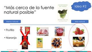 November 15, 2025 Tokuhama-Espinosa 50
“Más cerca de la fuente
natural posible”
• Frutilla
• Naranja
Más natural
Menos natural
X
Idea #2
 