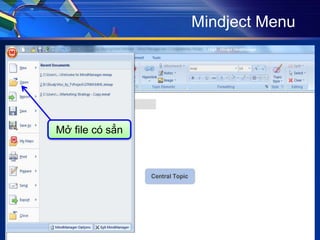 Mindject Menu
Mở file có sẳn
 