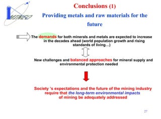 POTENTIAL ENVIRONMENTAL IMPACTS OF MINING | PDF
