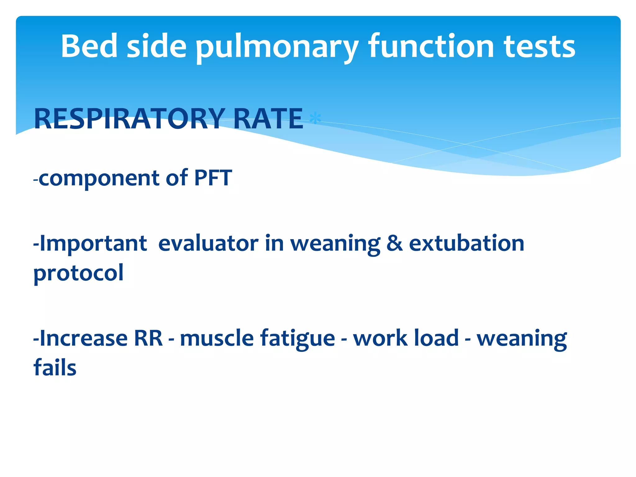 pulmonary function test | PPTX