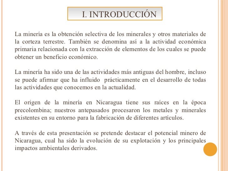 Minería en Nicaragua