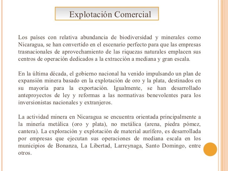 Minería en Nicaragua