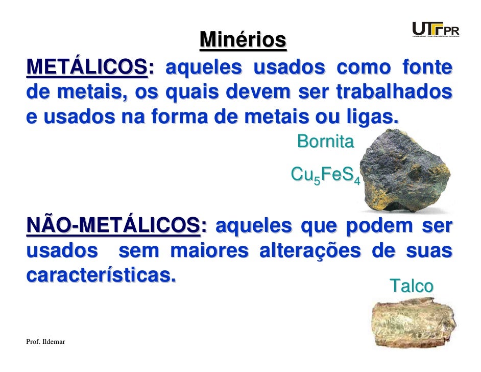Qual A Diferença Entre Minério E Minerais ENSINO Qual A Diferença Entre Minério E Minerais ENSINO
