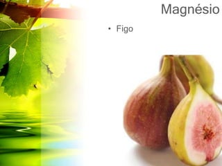 Magnésio
• Figo
 