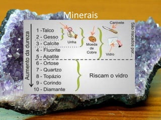 Minerais
 