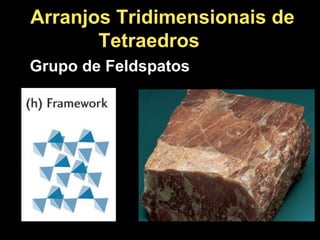Arranjos Tridimensionais de
Tetraedros
Grupo de Feldspatos
 