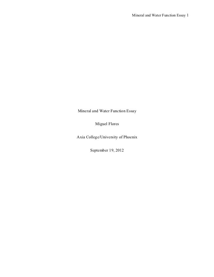 Water and minerals for body picture