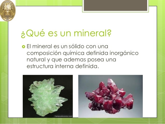 Minerales caracteristicas y clasificacion