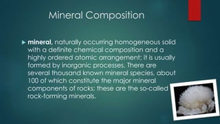 Mineral Composition Conclution Power Point Ppt Mineral Composition Conclution Power Point Ppt